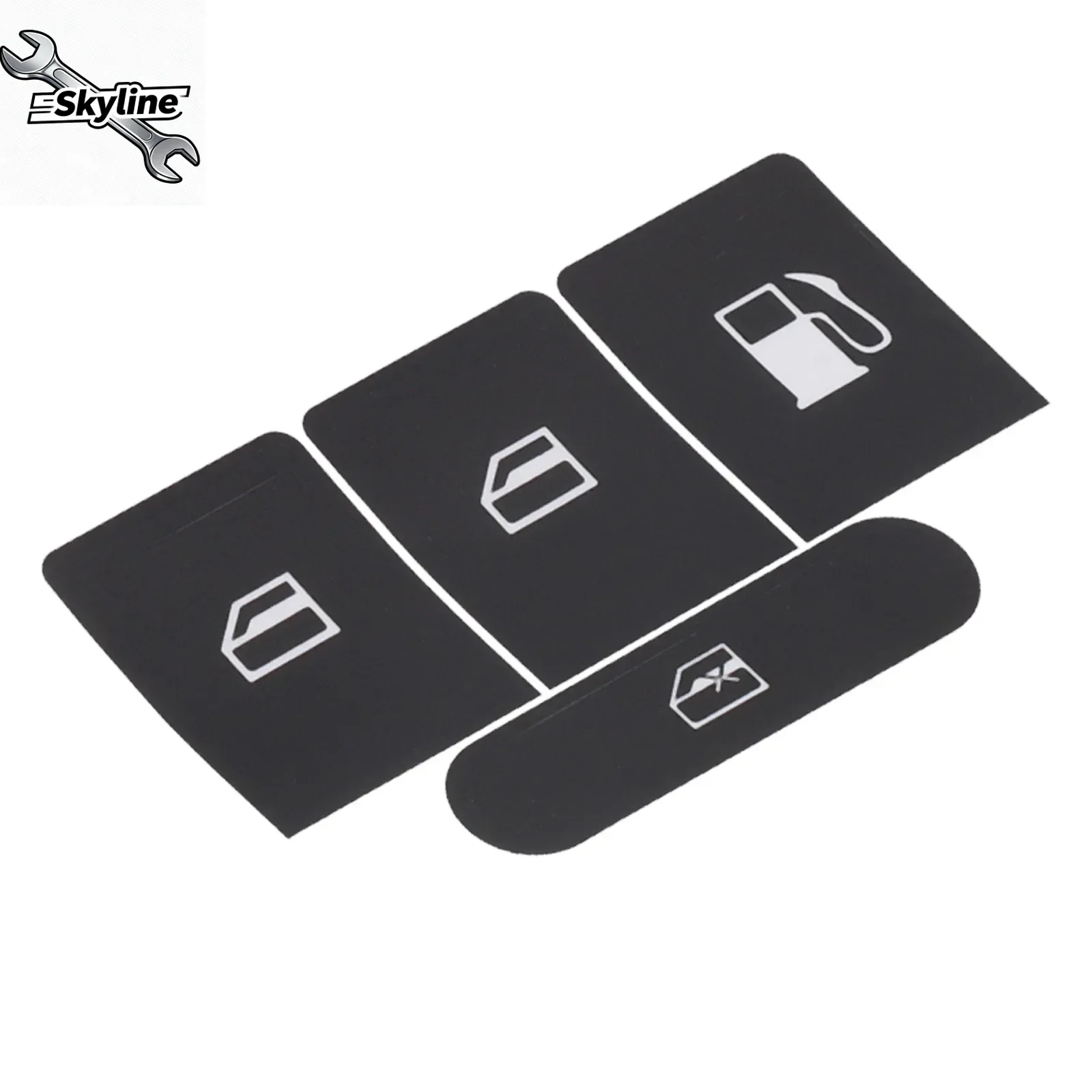 1 Set Car Inner Stickers To Repair The Buttons High Grade Vinyl Decals For Window Buttons For  MK5 For B6