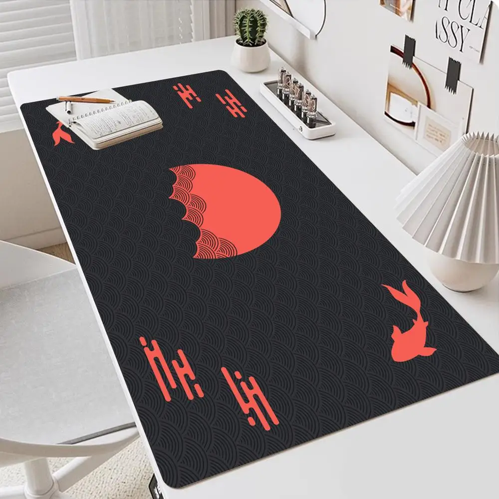 

Japanese KOI Mouse Pad XXL Gaming Accessories desk table Office Gamer Keyboard Desk Mat Non-Slip Laptop Notebook rubber Mousepad