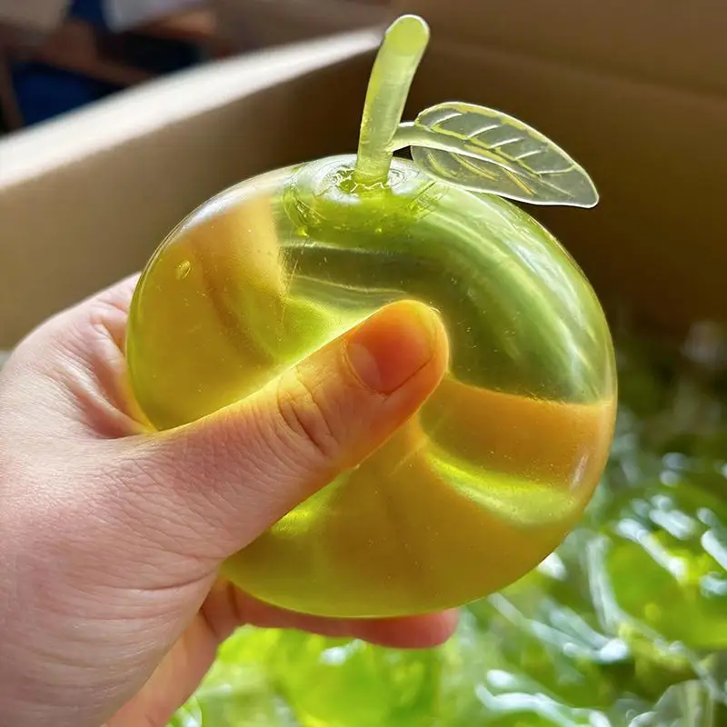 Green Fruit Slow Rising Squeeze Toy Stress Relief Fidget For Kids Adults Fun Play