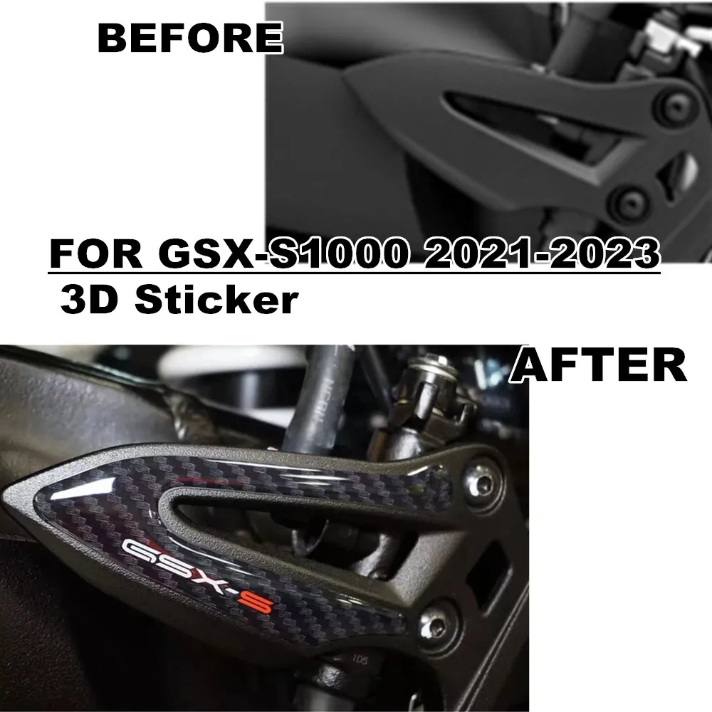 For Suzuki GSX-S1000 GSX S1000 gsx s1000 gsx s 1000 2021 2022 2023 motorcycle 3D sticker heel pad