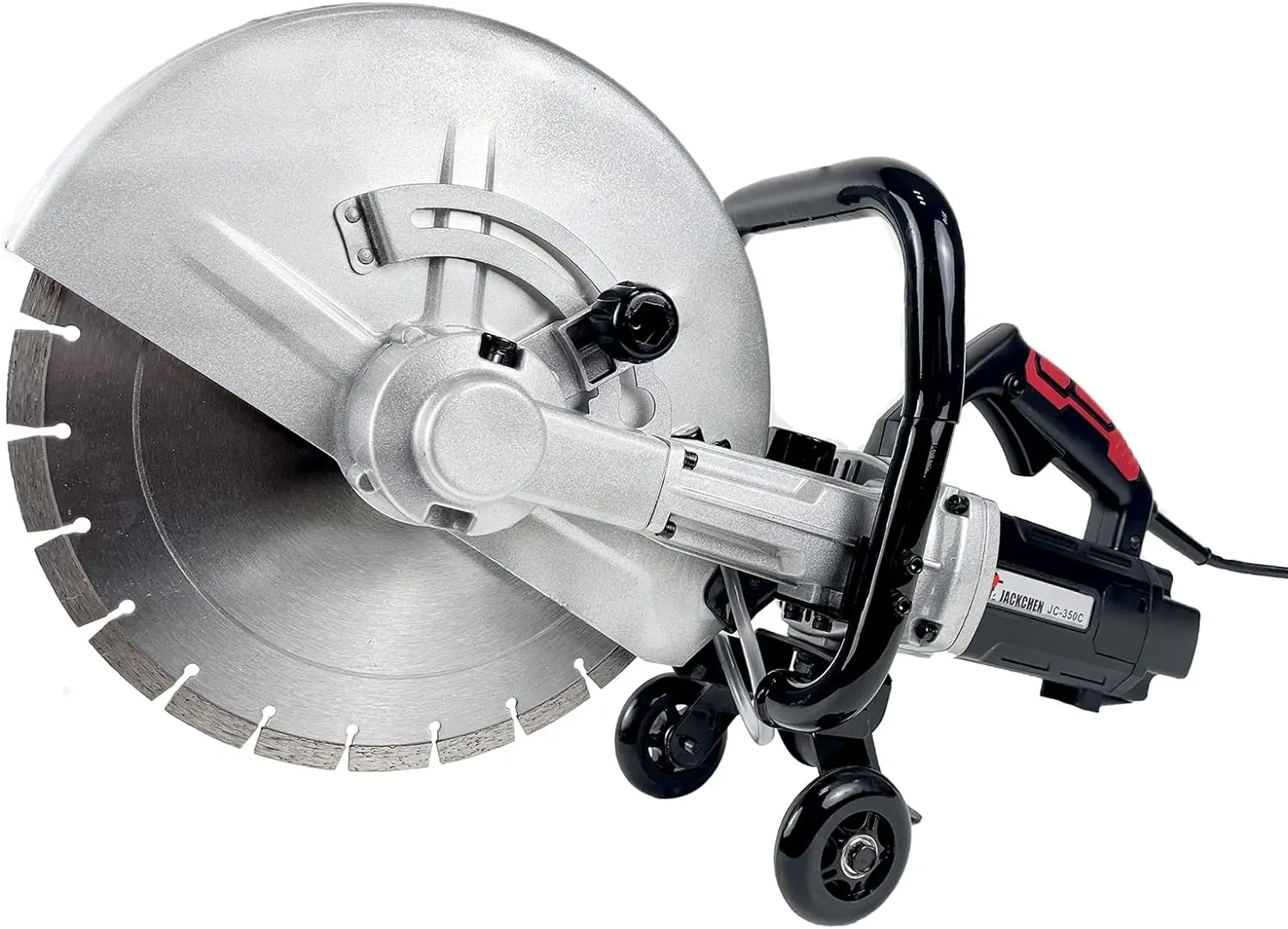 

14 Inches Concrete Saw Electric Powered 3000W Cut-Off Saw, 110V 4.8" Cut Depth and Electric Grinder With Diamond Blade, Electric