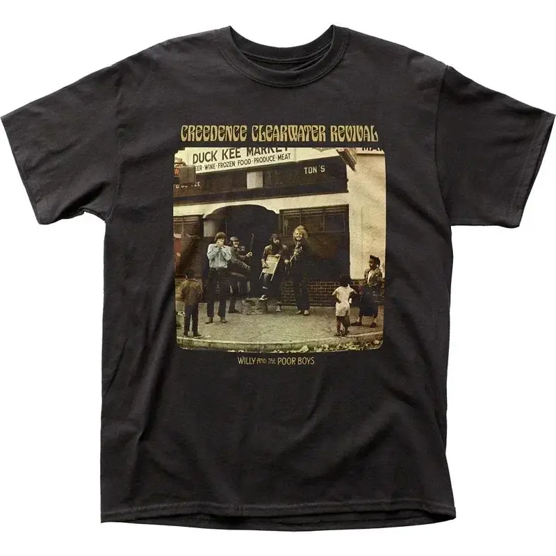 Vintage Rock Tops Creedence Clearwater Revival Bikers Oversize T-Shirt Lustiges Rock-T-Shirt Baumwolle Streetwear Tops Kleidung Unisex – Detail 8