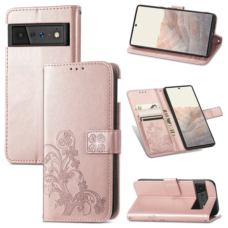 

Flower Leather Flip Case For Google Pixel 6A 6 7 Pro 5A 5G For Google Pixel 7 Pro 4A 5 XL 5A 6Pro Wallet Phone Case Coque Fundas