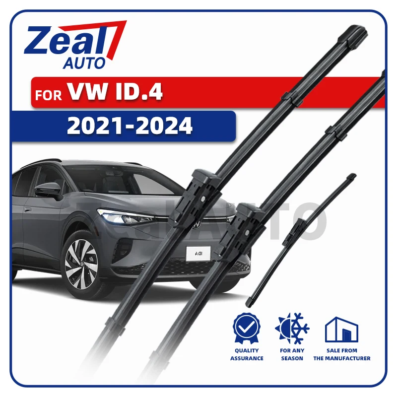 RHD Front- und Heckwischerblätter für Volkswagen VW ID.4 ID4 Pro E21 2021 - 2024 2022 2023 GTX Windschutzscheibenbürsten Zubehör