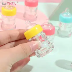 5/10Pcs/lot Mini 7ml Milk Bottlel Plastic Lip Gloss Tube Containers Clear Hervulbare Lippenbalsem Fopspeen Flessen