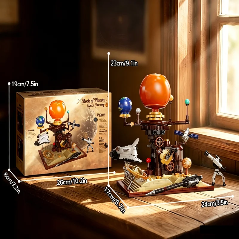Solar System Orrery - Blok Bangunan Model Tata Surya Pesawat
