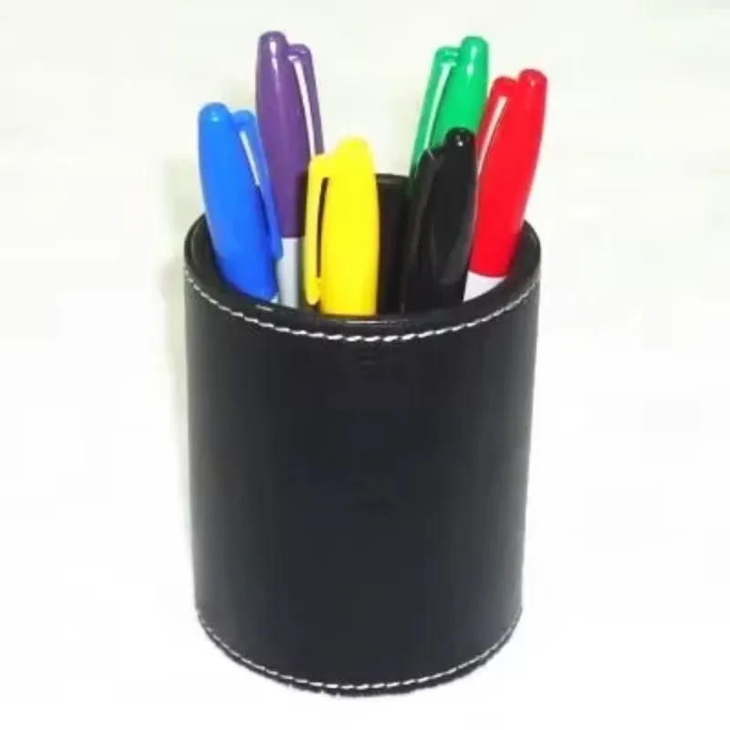 Color Pen Prediction 2.0 Leather Pen Holder Magician Stage Close Up Illusion Accessory Magic Tricks Gimmick Mentalism Fun Magia