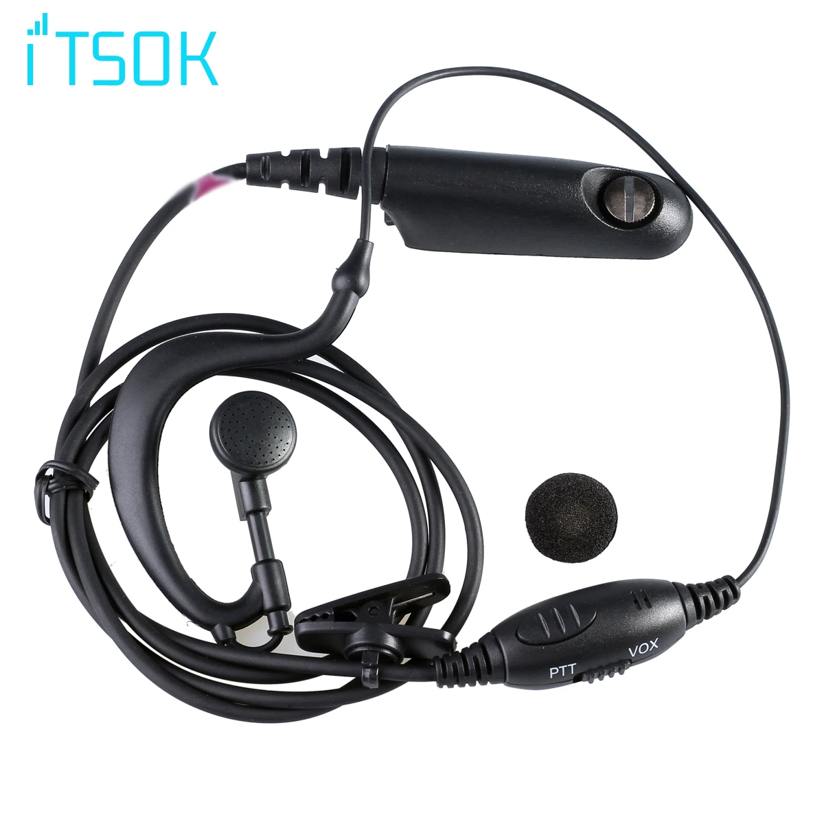 VOX PTT Earpiece Earphone Headset Mic Microphone PTT for Motorola Walkie Talkie GP328  PRO5150 GP338 GP380 GP680 HT750 GP340