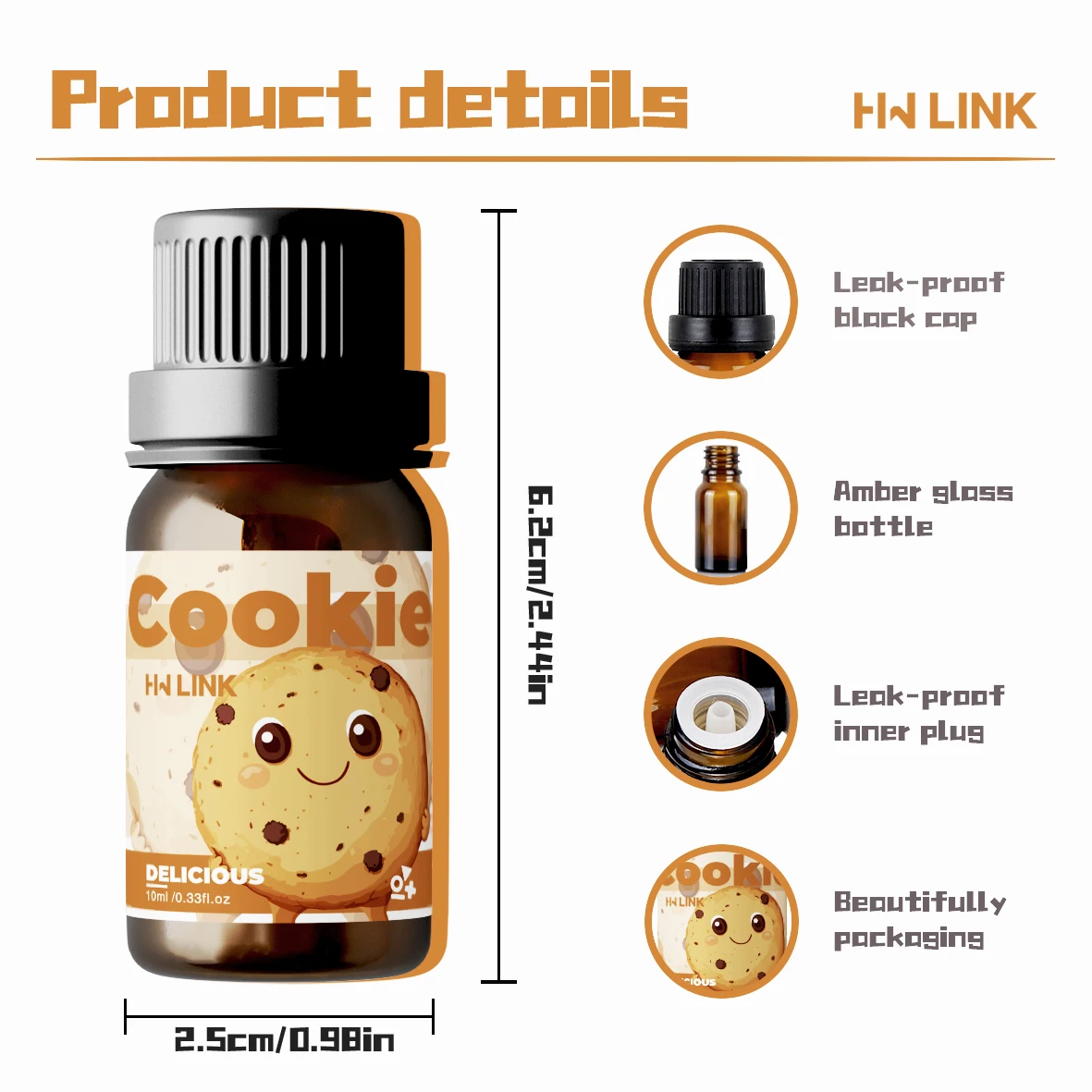 10ml Cookie Essential Oils  for Candle Making,Aromatherapy,Diffusers,Humidifiers Gifts view 3