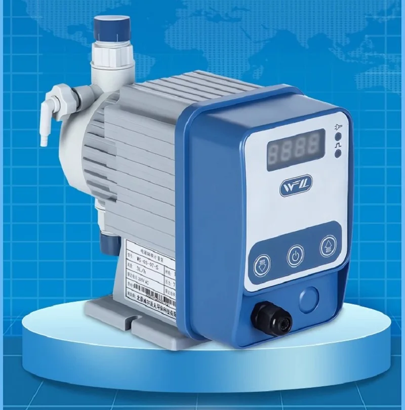 Electromagnetic Diaphragm Metering Pump Anti-corrosion Chemical Dosing Pump Acid Alkali Resistant Digital Display Dosing Pump