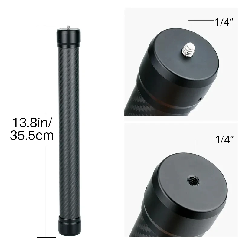 DH10 Carbon Fiber Extension Handheld Pole Stick Monopod for DJI Zhiyun Feiyu Moza Phone Gimbal Stabilizer Accessory Hand Grip