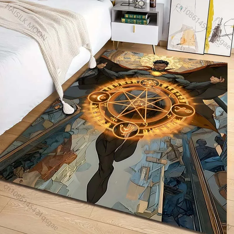 Marvel Doctor Strange Printing Carpet for Living Room Bedroom Kid's Room Home Decor Area Rug Sofa Cloakroom Play Mat for Gifts