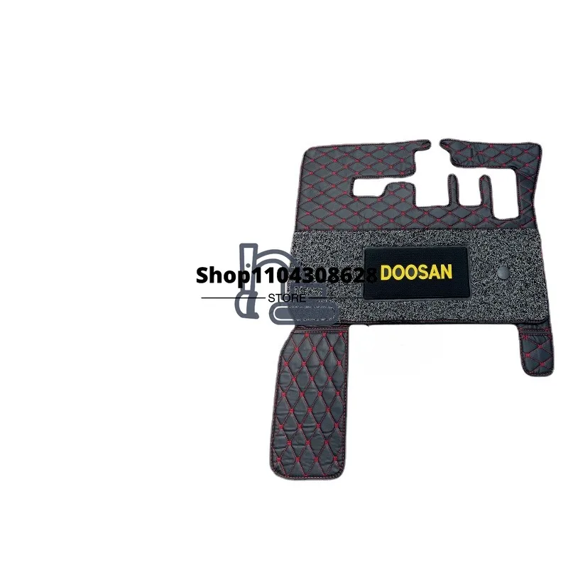 Floor Mats for Doosan Wheel Excavation Special Foot Pad DX55/60 /150W /210w-9C-ECO Cab Carpet Silk Ring