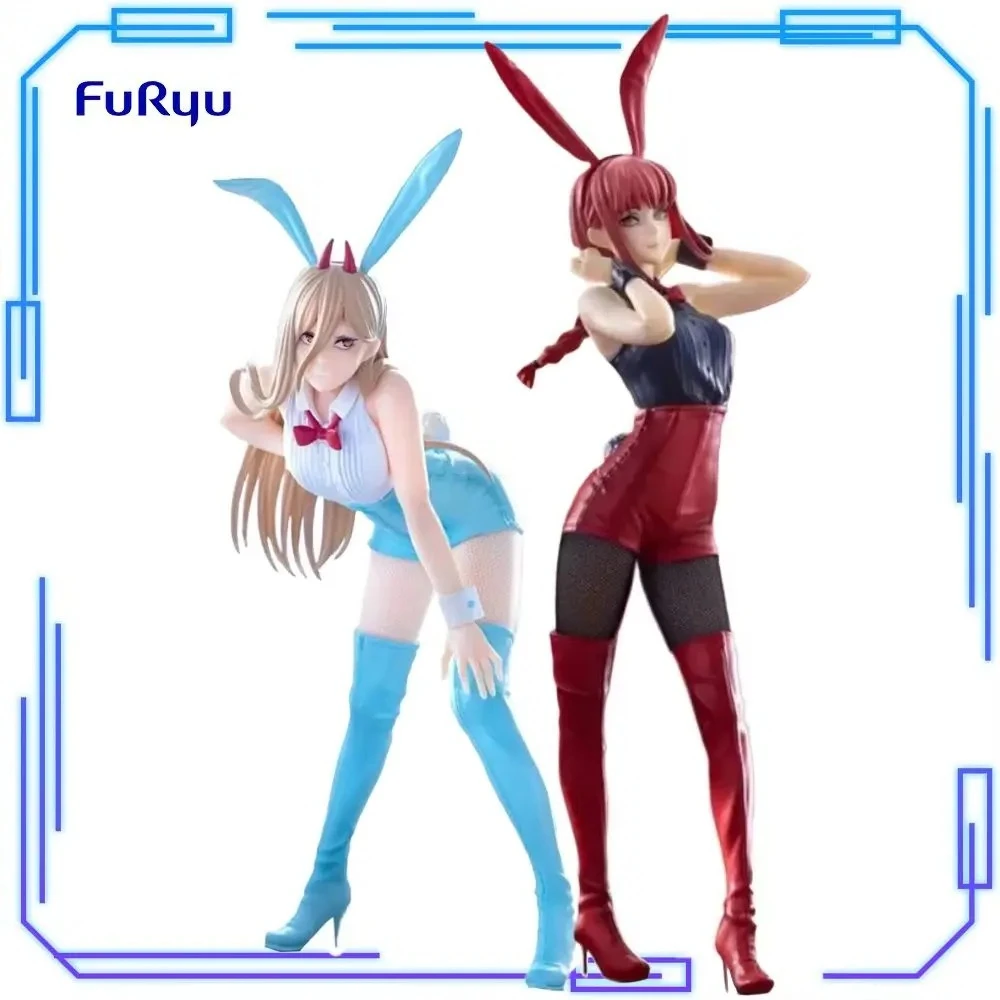 

В наличии FuRyu оригинальные аниме бензопила человек Power светло-синий Makima красный цвет BiCute Bunnies фигурки коллекции модель игрушки