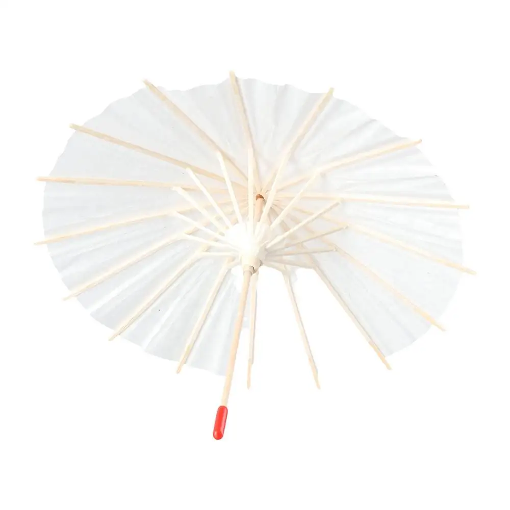 Oriental diy decorativo alça longa feito à mão para chá de bebê pintura suprimentos fotografia prop dança guarda-chuva de papel