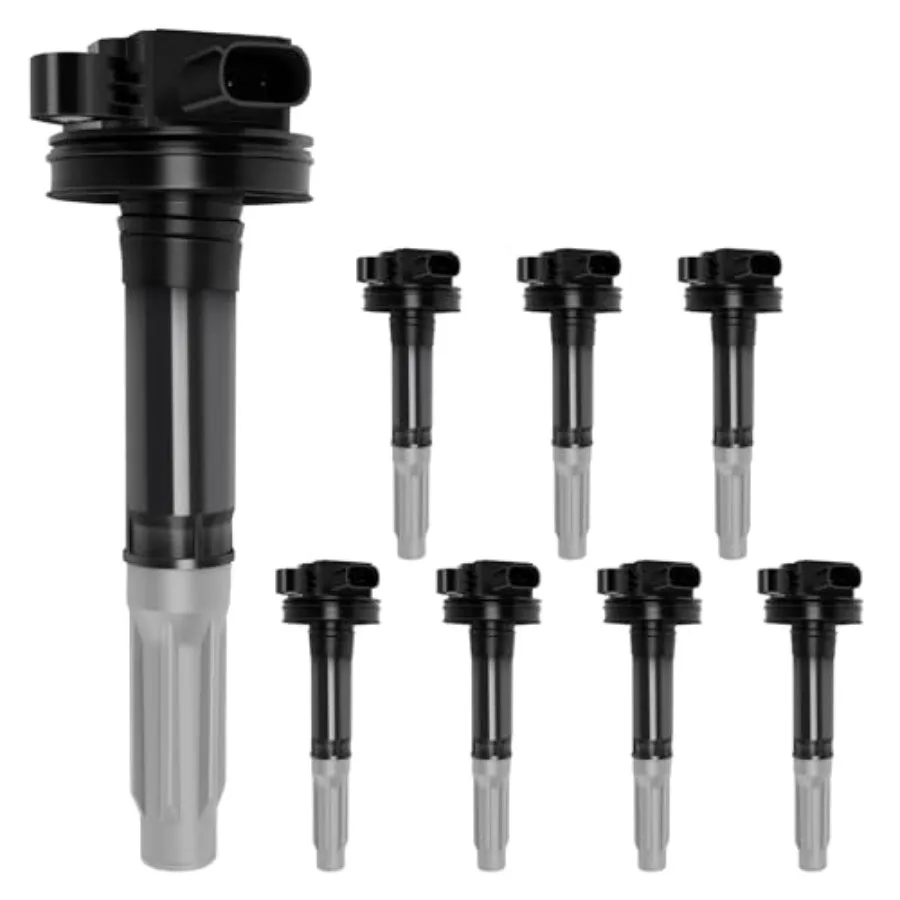 

100 New 8PCS Ignition Coil Set Compatible for Ford Mustang L 2014 Vehicles HighPerformance Spark Enhancement for Reliable Engin