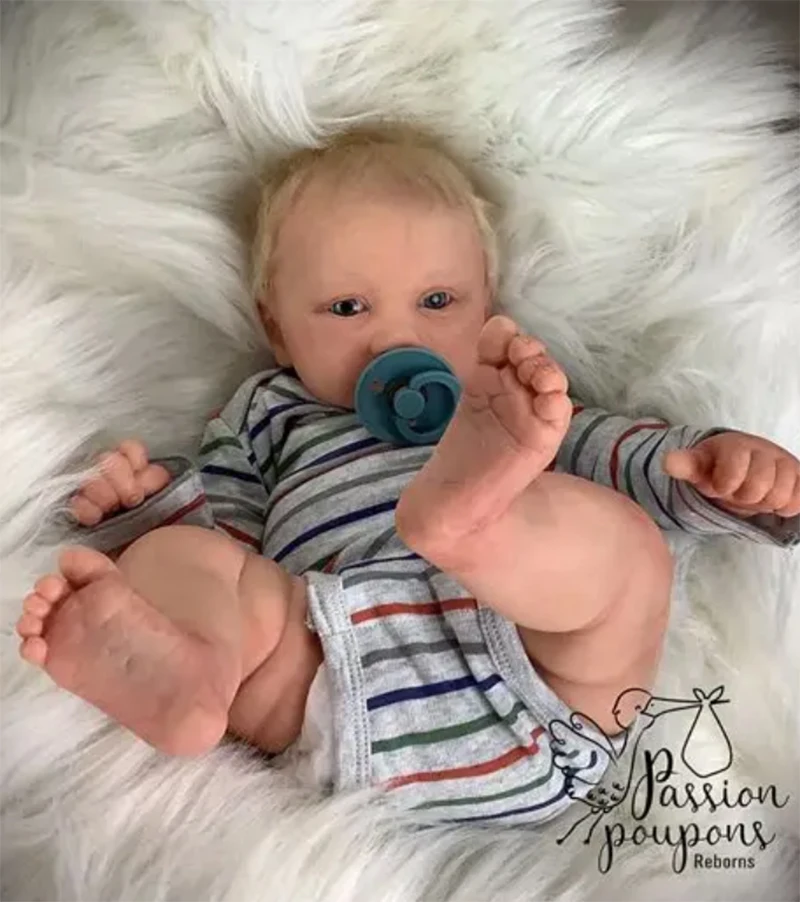 21inch Piper Reborn Doll Kit Unpainted DIY Doll Parts Soft Touch With Name On Neck