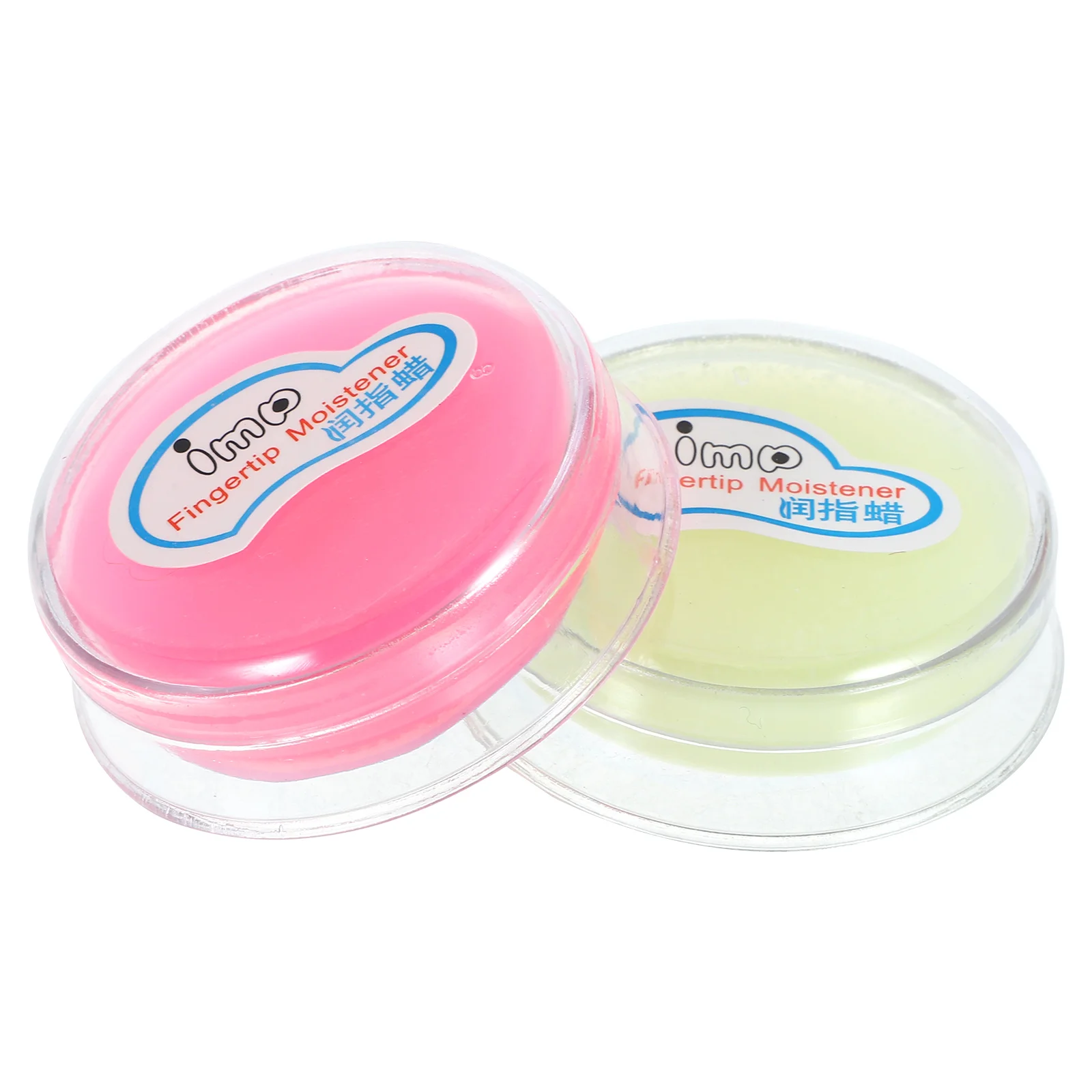 2 Pcs Moisten Accessories Moisturizing Cream Money Counting Wax Fingertip Moistener Bank Accessory