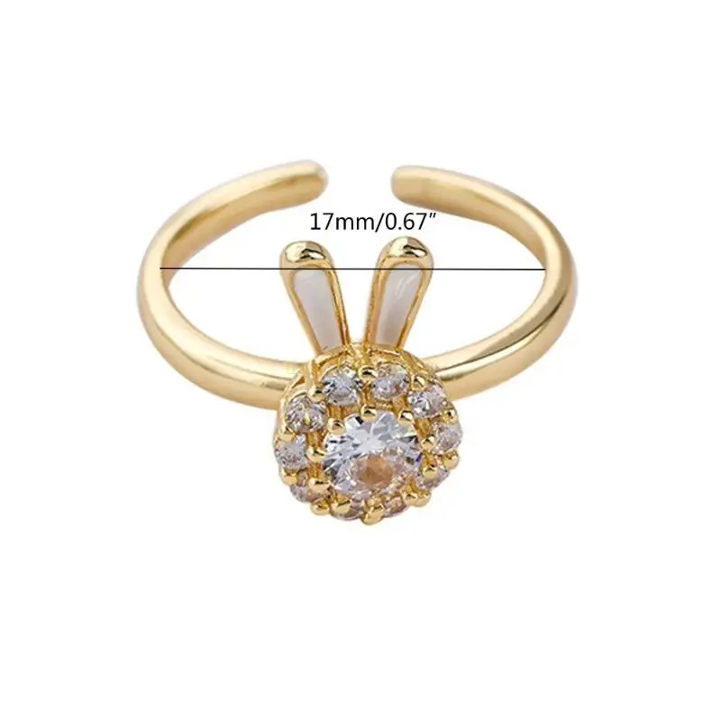 31BF Zirconia Rabbit Coative Rings Ringsable Rings Rings قابل للتعديل حلقات القلق الهادئة