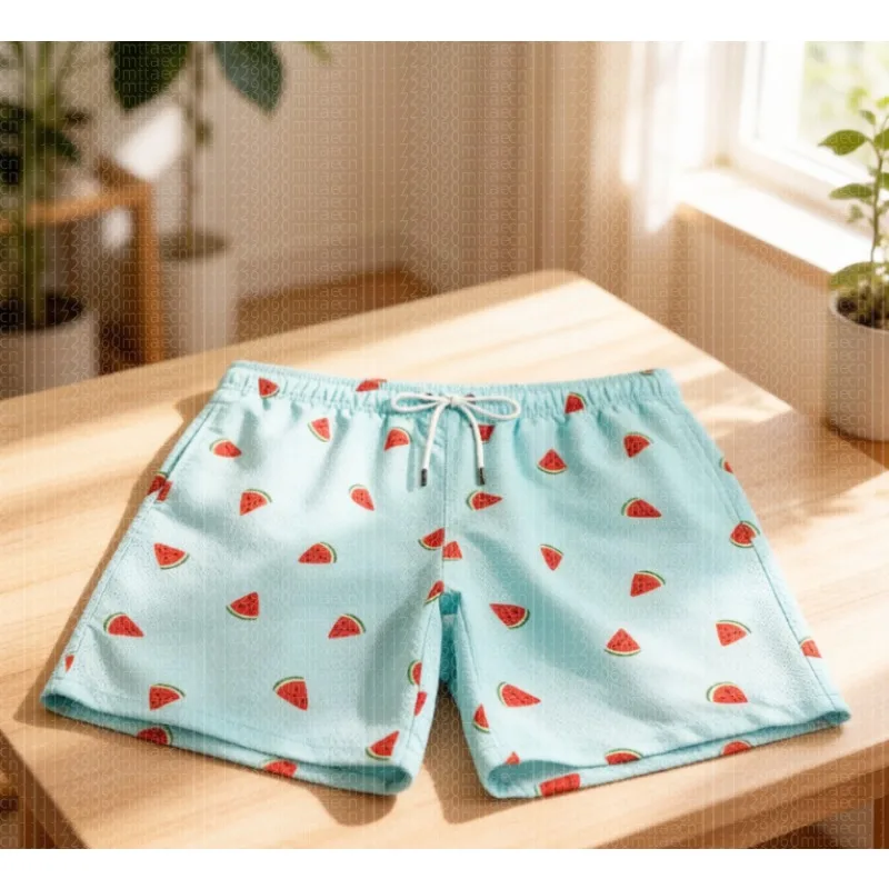

2026 Summer Family Family Style Fashion Swimsuit Shorts Underwear Sports Shorts Fun Fruit Pattern 3D Printed Beach Shorts