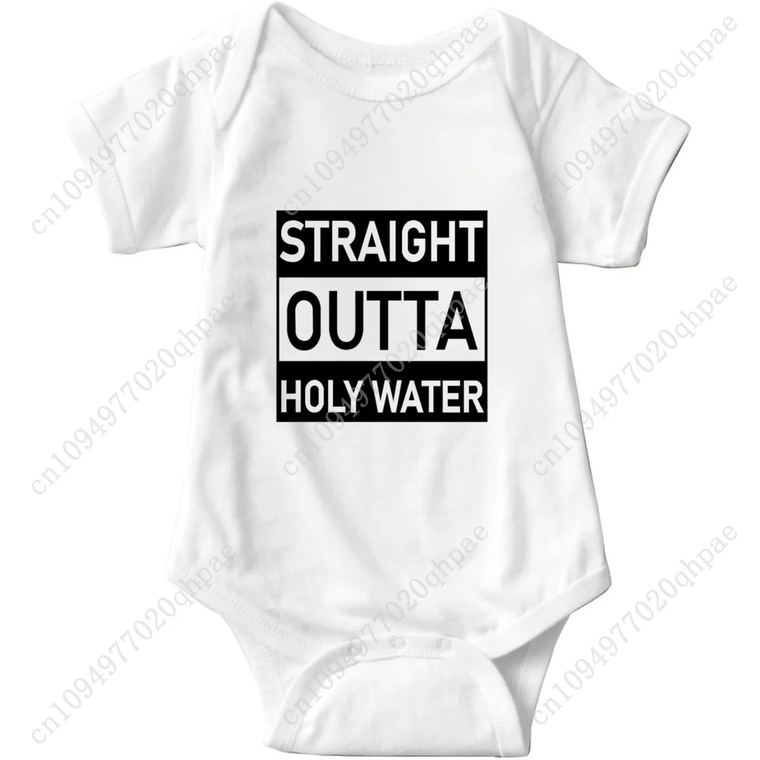 

Straight Outta Holy Water Bodysuit Baby Baptismal Baby Bodysuit Baptism For Boy Girl Clothes Christening Infant