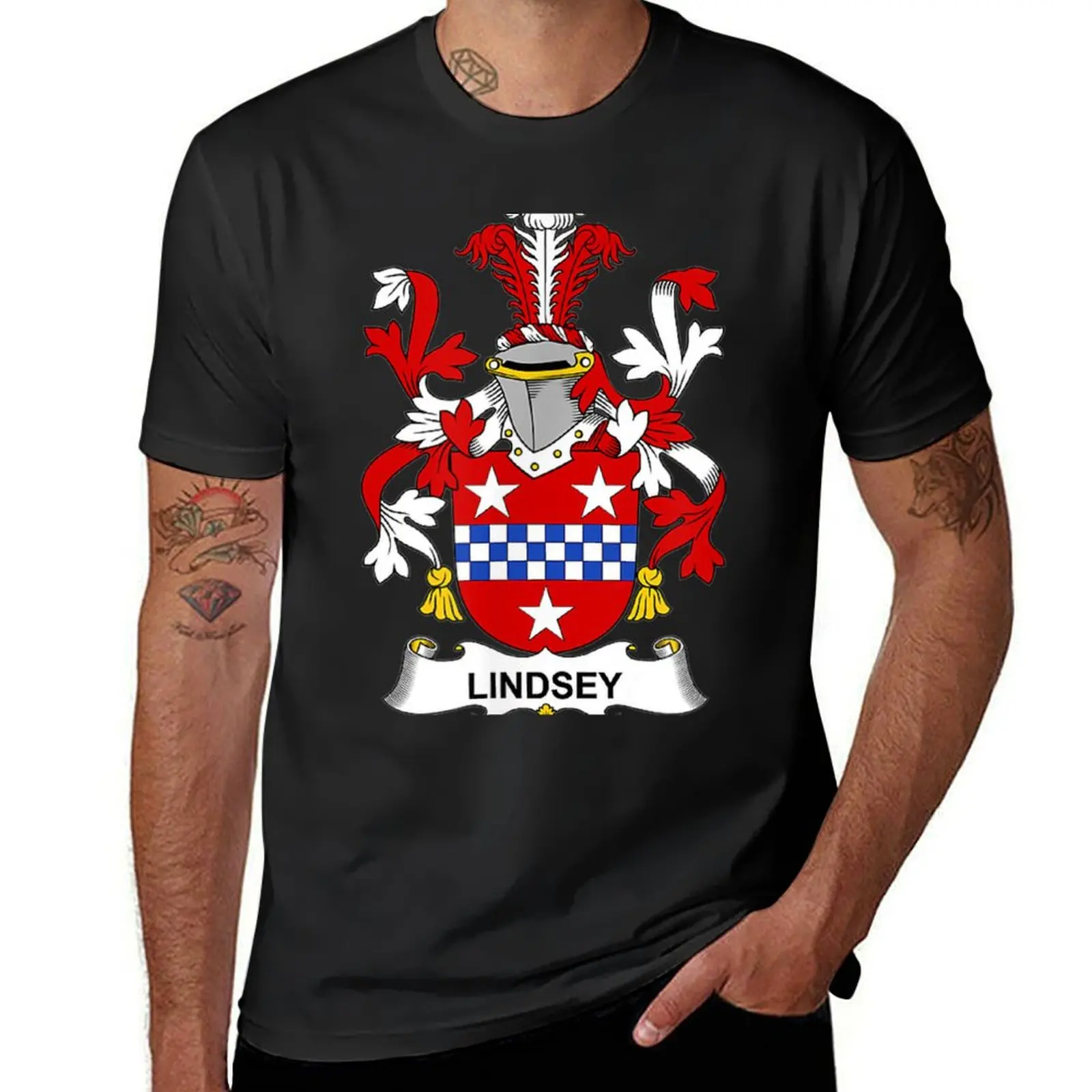 Lindsey Of Arms - Family Crest T-Shirt cute tops aesthetic clothes t shirt men