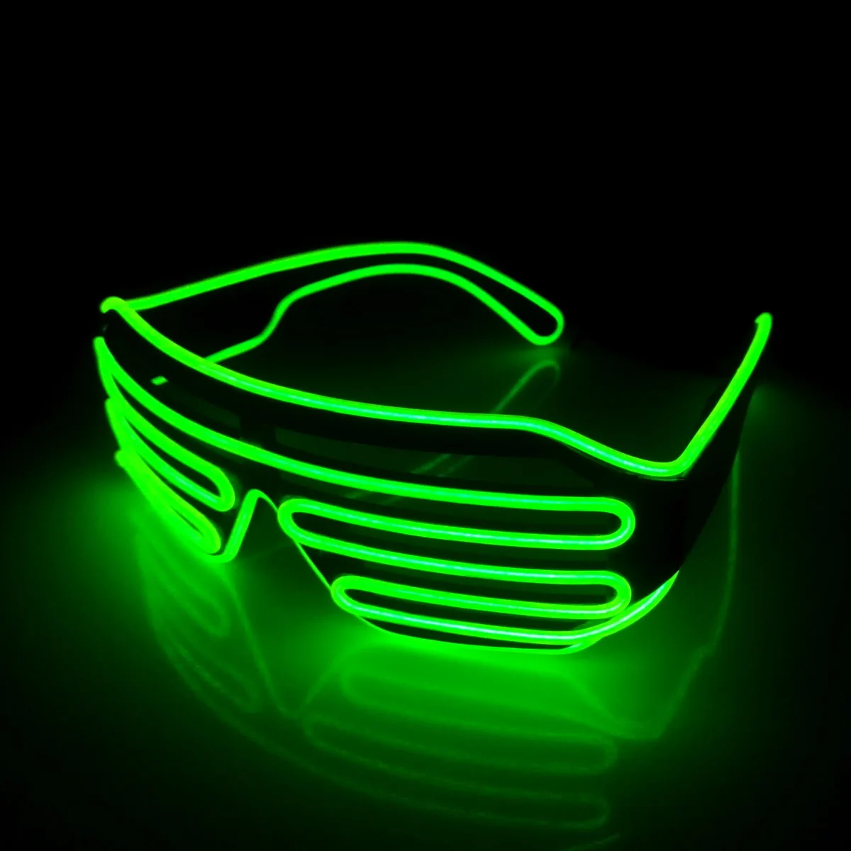 Luminous Window-blinds Glasses Colorful Party Concert Masquerade NightClub Fluorescent Party Items Bright EL Shutter Glasses