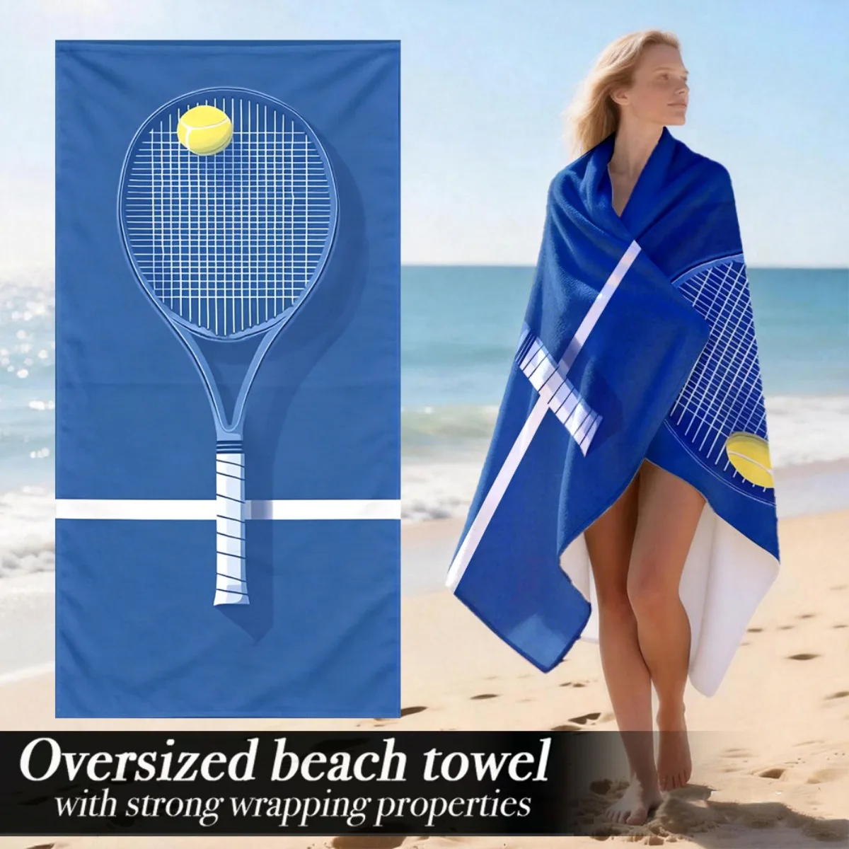 Oversized Beach Towel | Plush Bath Towel with High Absorbency And Luxury Feel | Ideal for Beach Activities And Yoga