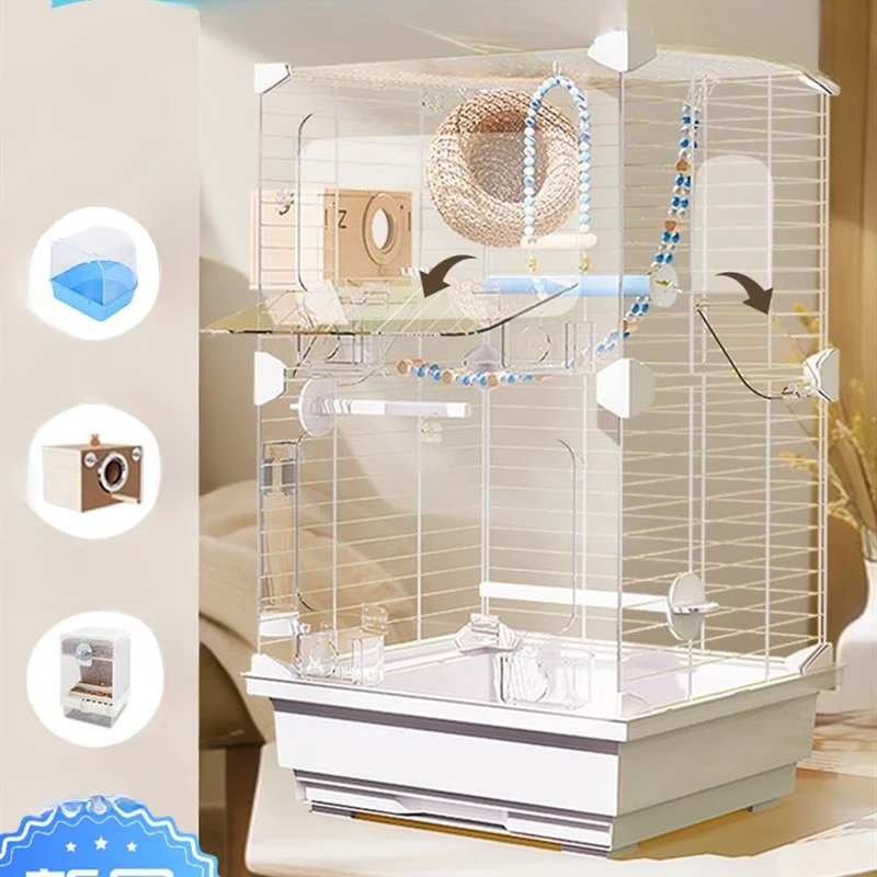 

Aviary Pet Bird Cage Decoration Laying Hens Chicken Pet Bird Cage Hamster Shelter Playground Nido Para Pajaros Outdoor Pet House