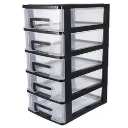 5/4/3/ Storage CaBeigeet Plastic Drawer Type Closet Portable Dustproof Storage Case Tiered Sundries Holder