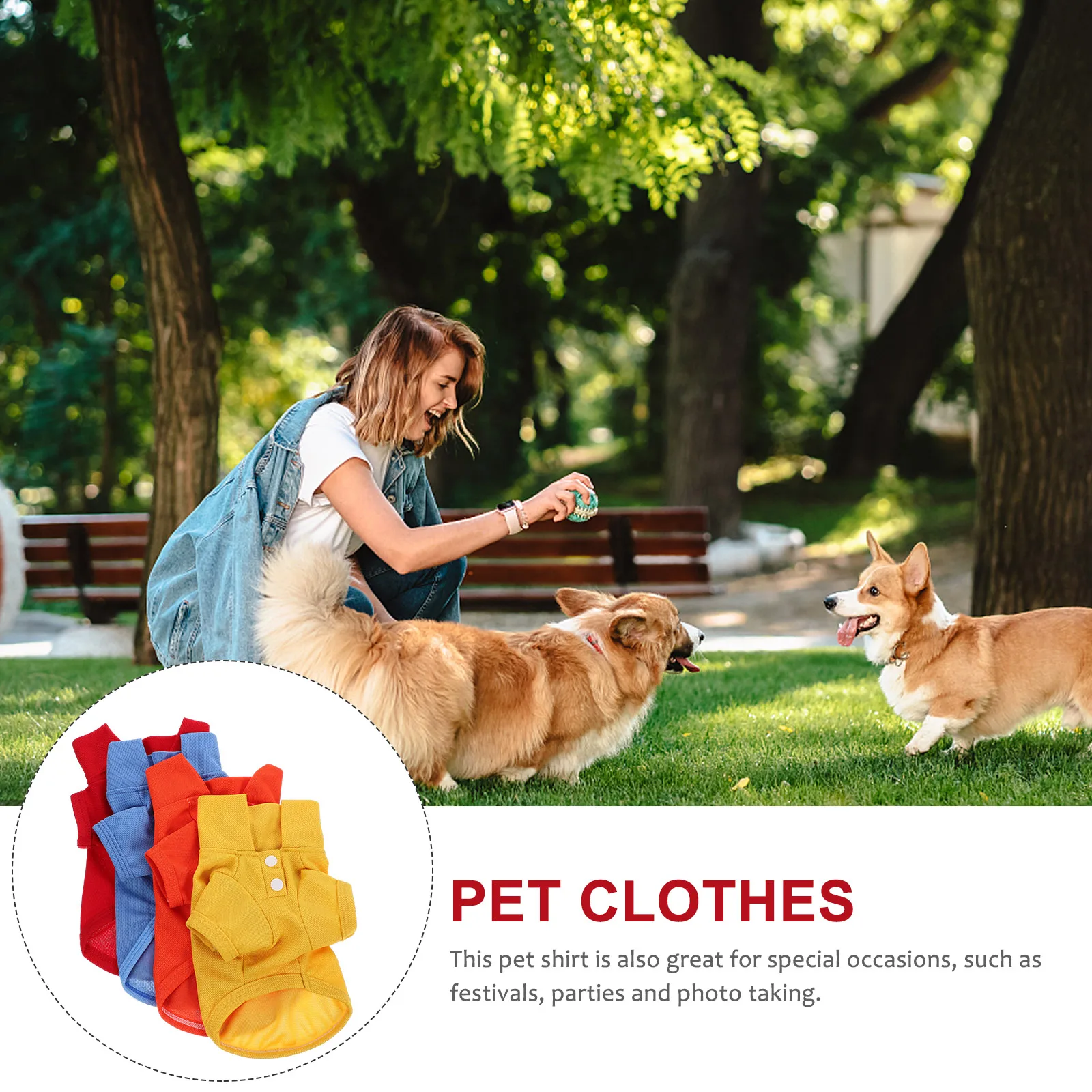 

4pcs Dog Shirt For Spring Summer Breathable Washable Puppy T-Shirt Outdoor Party Costume Pet Clothes Dog Apparel Shirts For Cat
