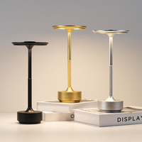 Large Capacity Rechargeable Alloy Table Lamp for Bedroom Wireless Touch Lamp Camping Candle Creative Desk Lamp USB-C Charging