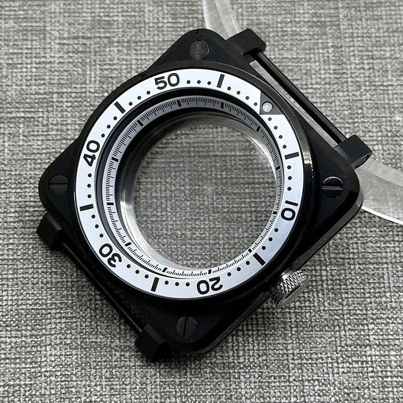 

Черный корпус для часов NH35 SKX007, квадратный, в стиле пилотских часов, подходит для механизмов NH35, NH36, 4R, 6R, 7S26 (Япония), циферблат 28,5 мм, индивидуальный дизайн корпуса NH35.