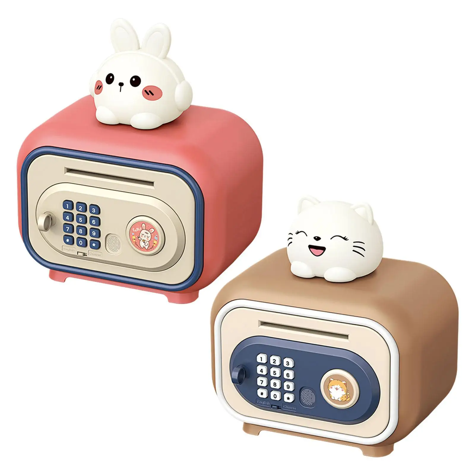 Electronic Piggy Banks Cute Savings Jar Gift Money Bank ATM Savings Machine Personal Password & Simulation for Girls Boys Kids