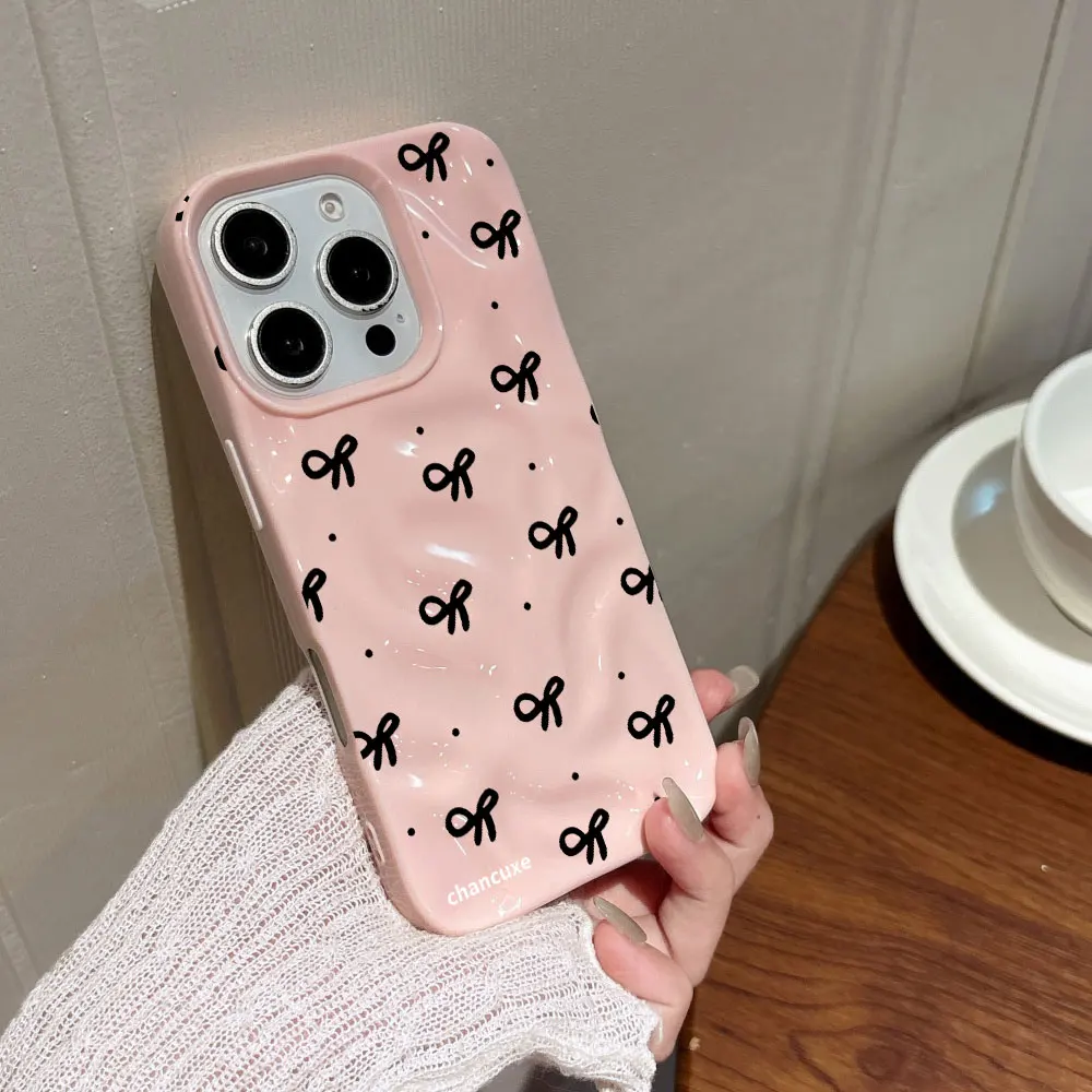 3D Wasserwellen Rotes Herz Druck Handyhülle für iPhone 17 16 15 14 13 12 11 Pro Max 17 Air 15 16 Plus Stoßfeste Weiche TPU Hülle – Detail 1