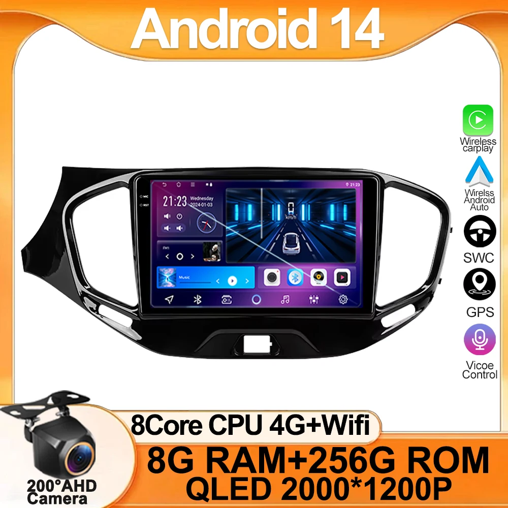 

Car Radio Android 2K For LADA Vesta Cross Sport 2015 2022 Car Radio Multimedia Video Player Navigation stereo Android No2 din