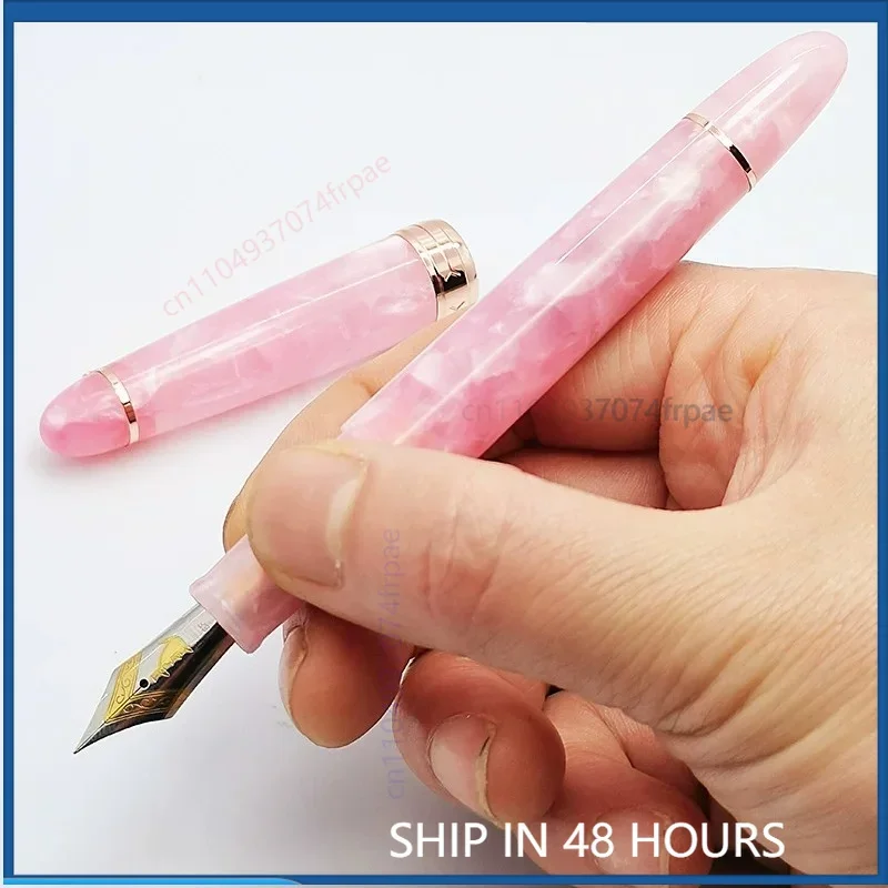 For Kgelu 356 Torpedo Fountain Pen Twist Cap Large Nib Cute Girls Daily Office Handwriting Practice New Year Souvenir Gift
