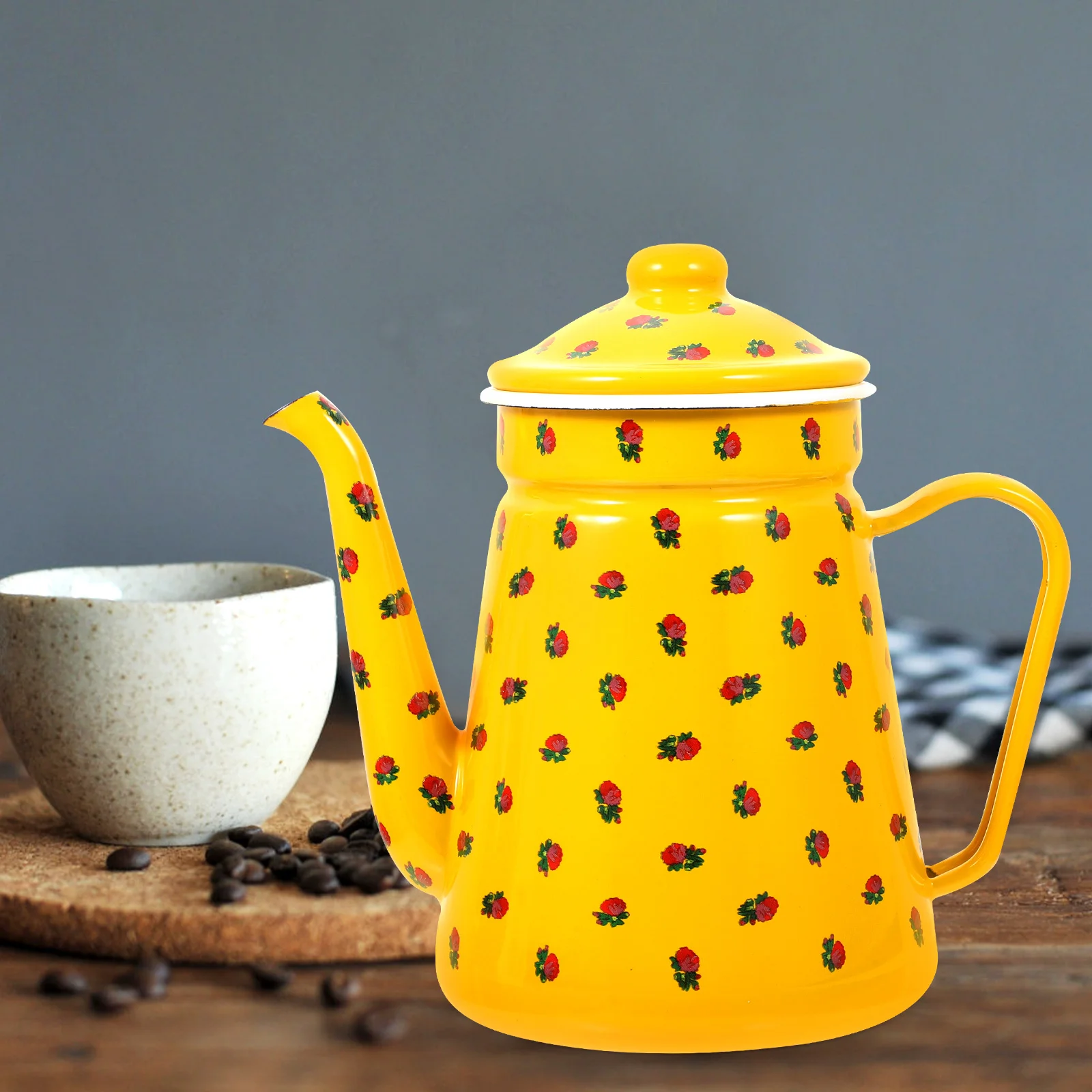 

Coffee Pot Vintage Teakettle Large Portable Tea Kettle For Camping Kitchen Retro Water Boiler Multipurpose Gift