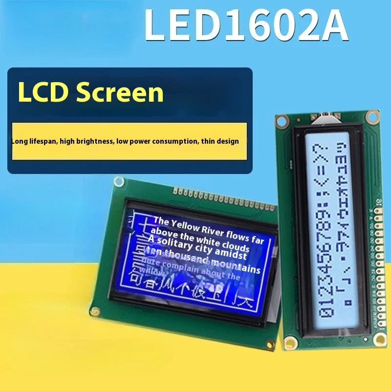 lcd1602a-液晶ディスプレイ、ブルースクリーン、5v-モジュール