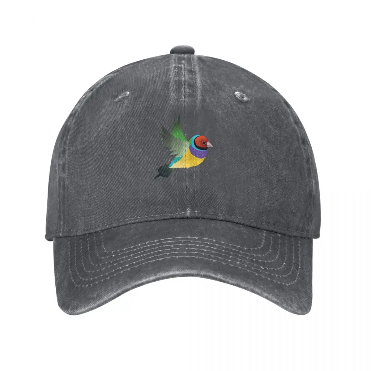 Flying gouldian finch Baseball Cap Military Cap Man Sun Hat For Children Hat Baseball Cap tea Hat Women Men's