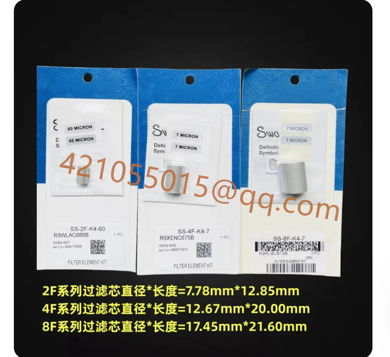 1 piece, Integrated Circuit Nano Filter Cartridge ：SS-2F-K4-05  SS-2F-K4-2  SS-2F-K4-7  SS-2F-K4-60  SS-4F-K4-05  SS-4F-K4-2