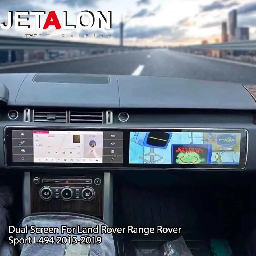 

Двухэкранный мультимедийный центр для Land Rover Range Rover Sport L494 2013-2019 с Android, GPS, CarPlay, стереосистемой, навигацией и Wi-Fi