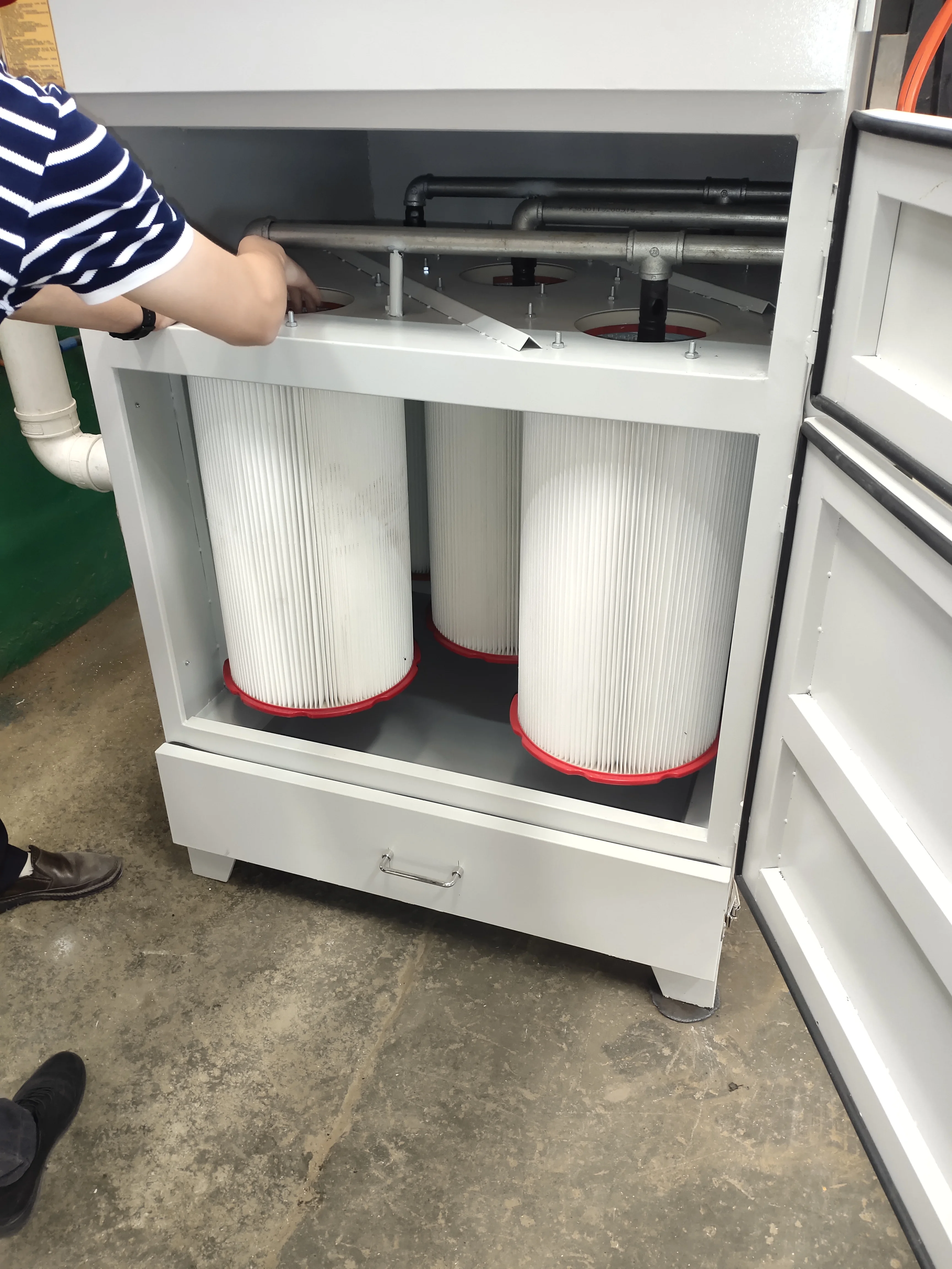 Industrielle Filtrationsausrüstung Pulse Jet Bag Staubsammler mit Extraktor und Filter