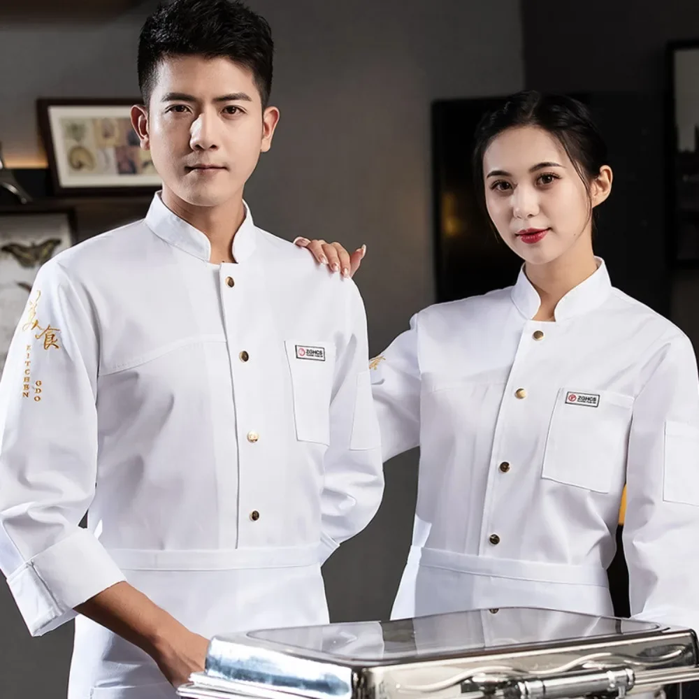 Koch-Arbeitskleidung für Damen und Herren, Hotel, Catering, Küche, Sommer, dünne Kochkleidung, atmungsaktive Arbeitskleidung, kurze Ärmel