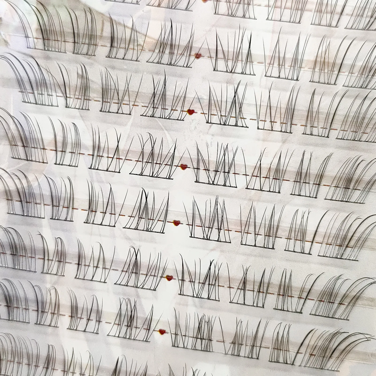 8 linhas efeito 3d cílios postiços individuais mangá autoadesivos estilos de raposas extensão de cílios perfeita para meninas maquiagem dos olhos