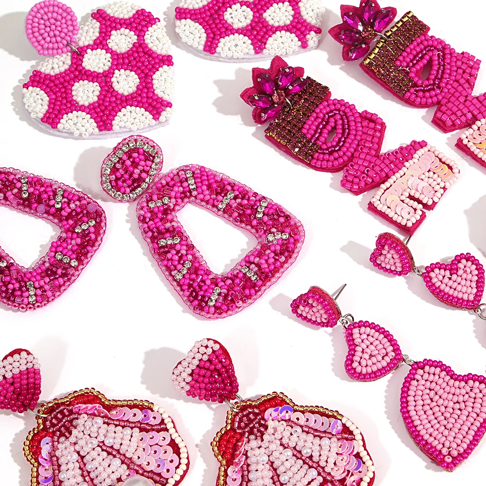 AENSOA اليدوية مطرز اللؤلؤ مطعمة المرأة القرط سوبر فلاش الماس مرصع الزركون نصف كروية ثلاثي الأبعاد مجوهرات #6