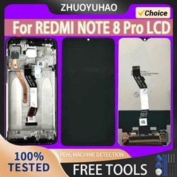 6.53''Brand new Display with Frame for Xiaomi Redmi Note 8 Pro 2015105 M1906G7I Lcd Display + Touch Screen Digitizer Assembly