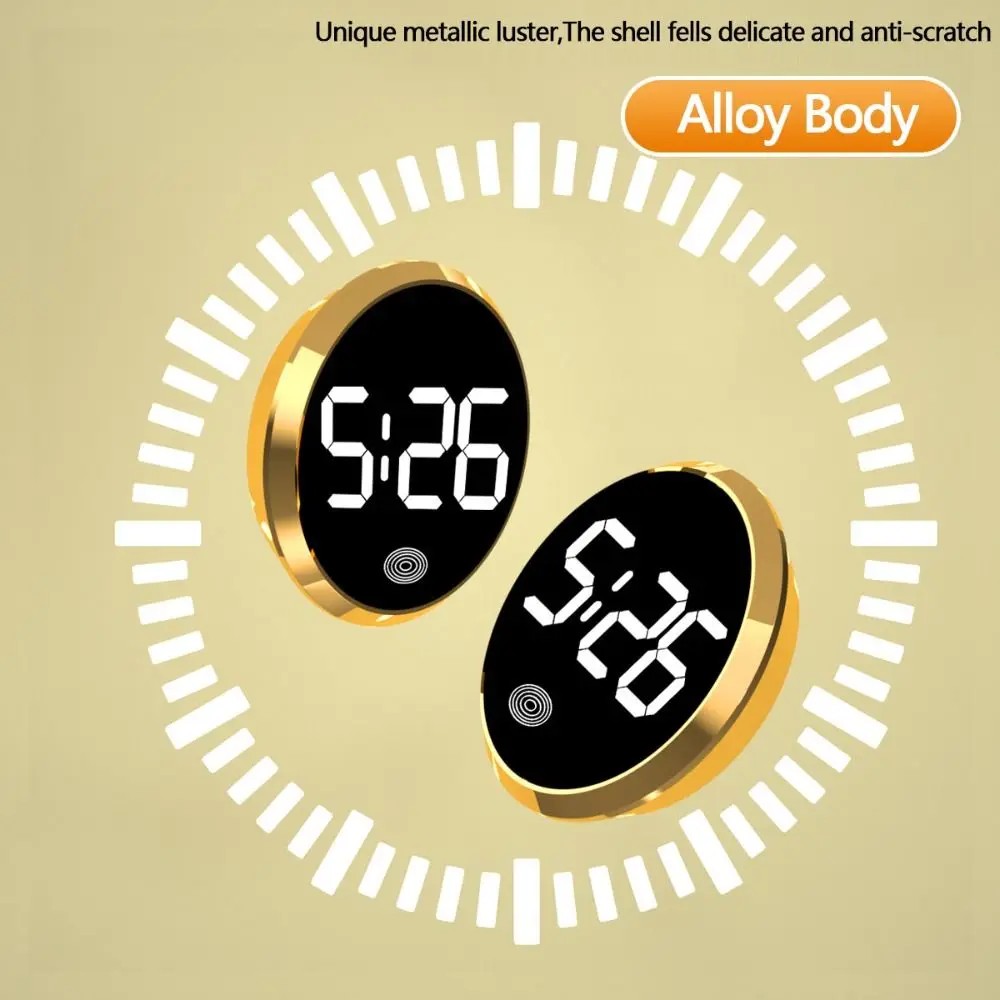 

Прочные креативные светящиеся часы сенсорного типа, круглые цифровые часы, портативные легкие автомобильные принадлежности