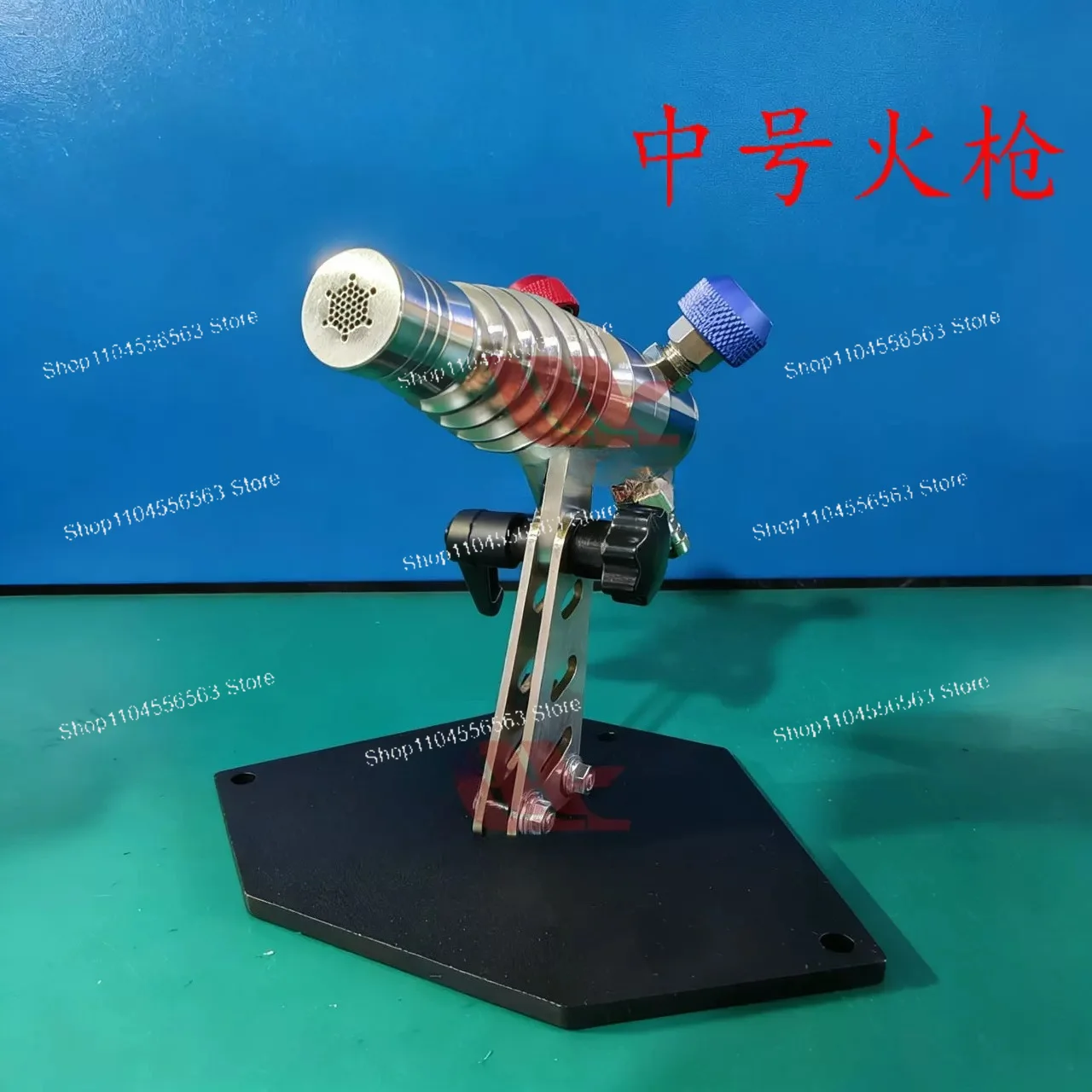Medium Size Glass Blowing Torch Burner Lampworking Propane Oxygen Fire Tool for Borosilicate Glass Cup Craft Jewelry Making