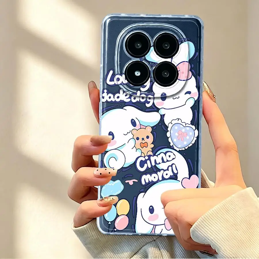 Lovely Sanrio Cinnamoroll Soft Phone Cover Case for Xiaomi Redmi Note 15 11S 10S 9 10 13C 11 A4 12S 14C 12 Note 13 14 Pro Plus view 5